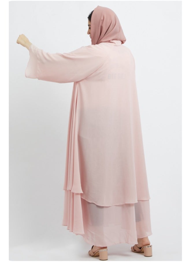 Evva Luxury Saudi Abaya for Women – Elegant Open Front Modest Wear in Premium Fabric – Ideal for Ramadan, Eid, and Everyday Elegance  - Image 3