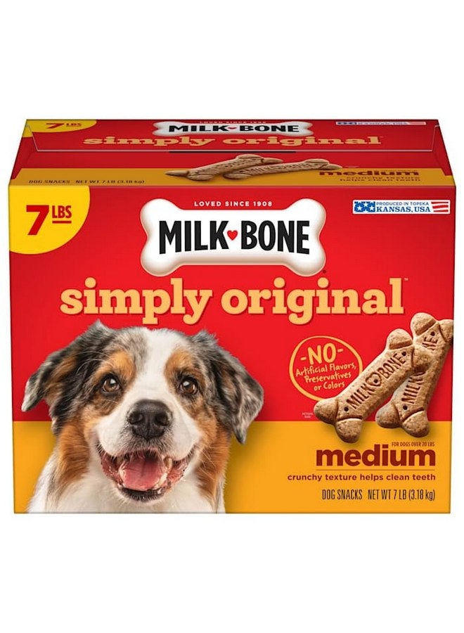 ميلك-بون بسكويت ميلك بون الأصلي متوسط الحجم للكلاب، 7 رطل. - Image 1