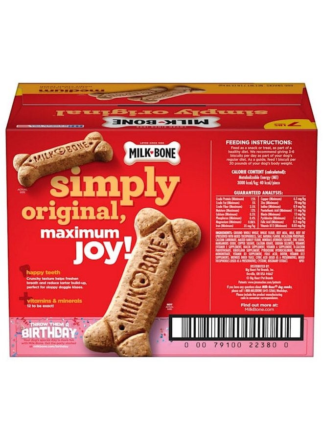 ميلك-بون بسكويت ميلك بون الأصلي متوسط الحجم للكلاب، 7 رطل. - Image 2