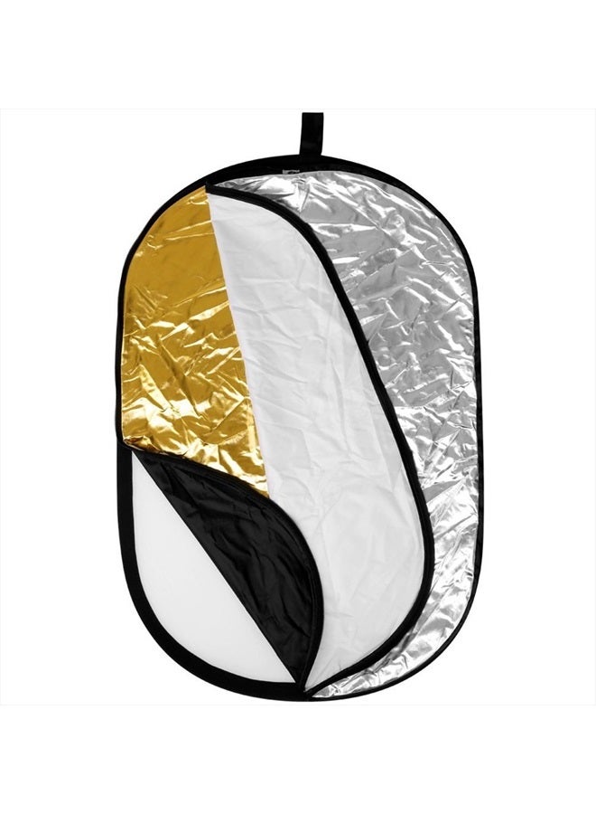 Konseen 35"x47" Light Reflector for Photography 5-in-1 Photo Collapsible Photography Reflector Large Oval Portable Collapsible Lighting Reflectors Photography Panel for Studio Video - Image 3