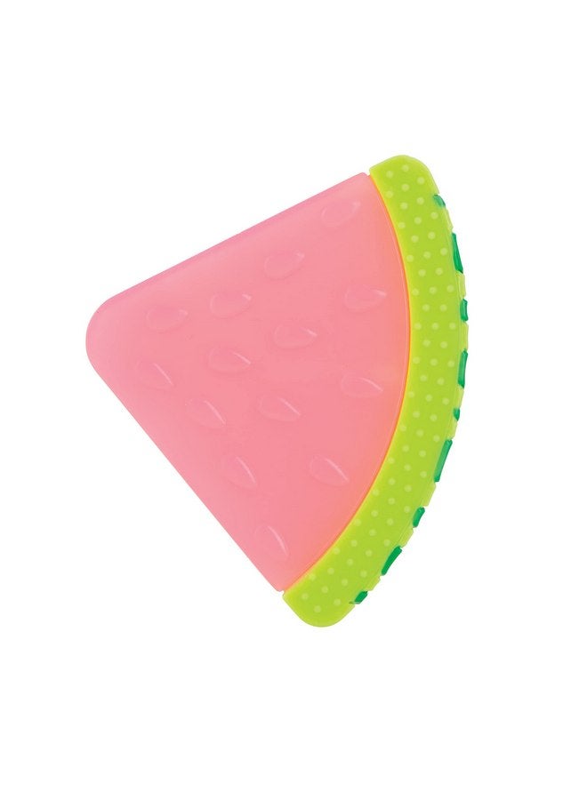 Nuby 100% Silicone Fruit Teether, Watermelon 3M+ - Image 1