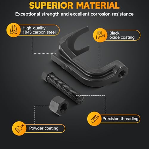 weyleity Ball Joint Separator for Cars Trucks SUVs | Ball Joint Puller with Lower Control Arm Prying Tool Lower Ball Joint Removal Tool Extends Up to 2 3/8 Inches Compatible with Ford Lincoln Mercury - Image 2