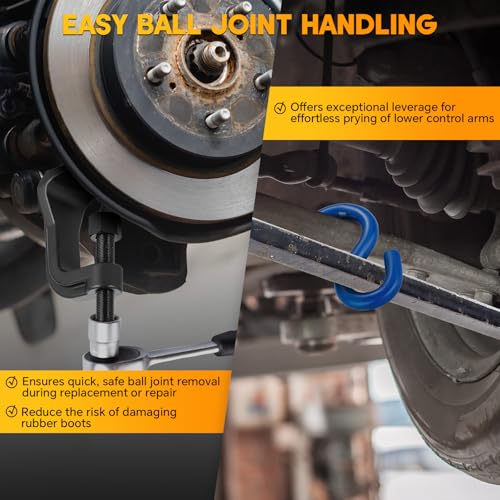 weyleity Ball Joint Separator for Cars Trucks SUVs | Ball Joint Puller with Lower Control Arm Prying Tool Lower Ball Joint Removal Tool Extends Up to 2 3/8 Inches Compatible with Ford Lincoln Mercury - Image 3