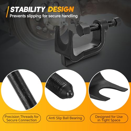 weyleity Ball Joint Separator for Cars Trucks SUVs | Ball Joint Puller with Lower Control Arm Prying Tool Lower Ball Joint Removal Tool Extends Up to 2 3/8 Inches Compatible with Ford Lincoln Mercury - Image 4