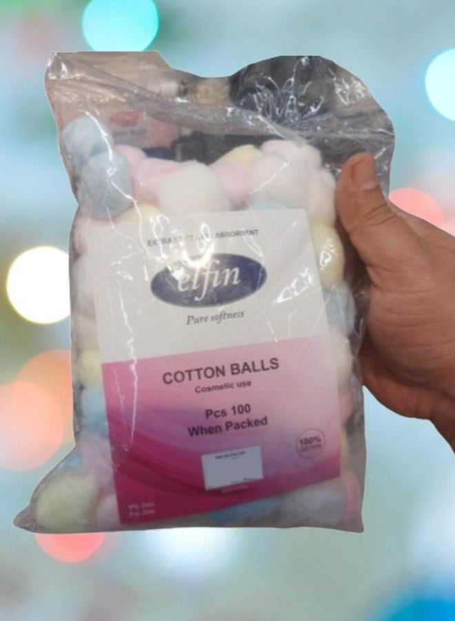 Cotton Balls 100 Pieces Pack