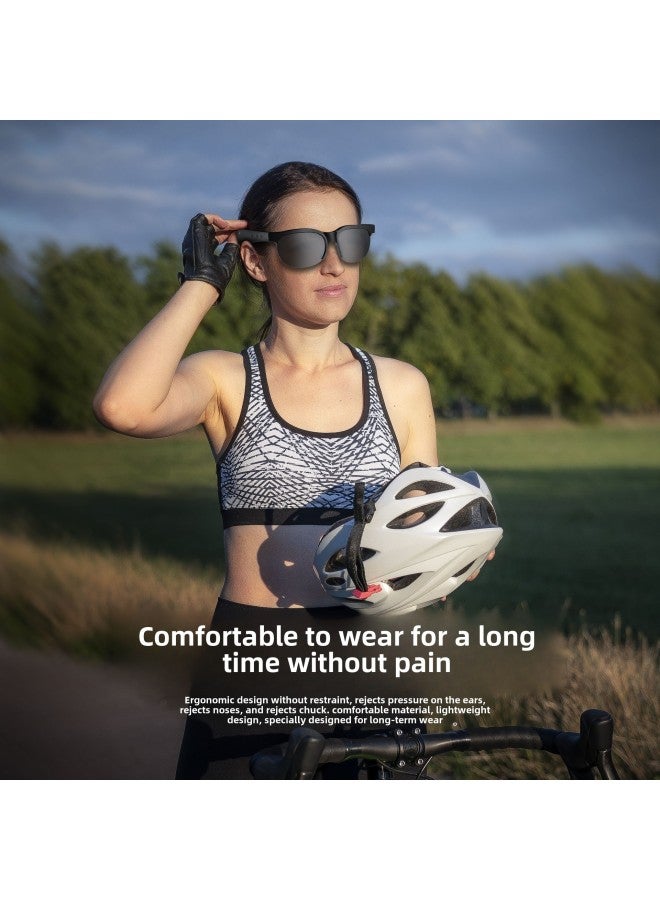 XG88Pro Smart Bluetooth Headset Glasses Air Conduction Outdoor Sports Running Fishing Driving Riding-Color:Black - Image 4