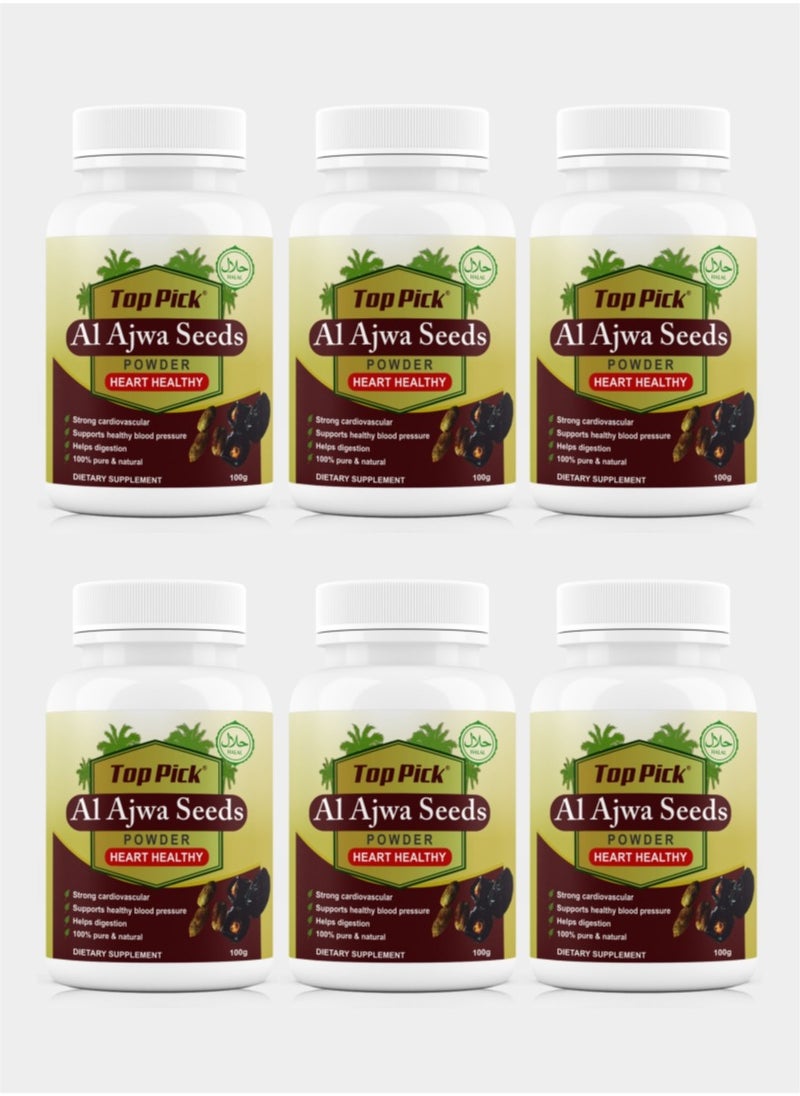 Top Pick Al Ajwa Seeds Powder 100gram Pack of 6 