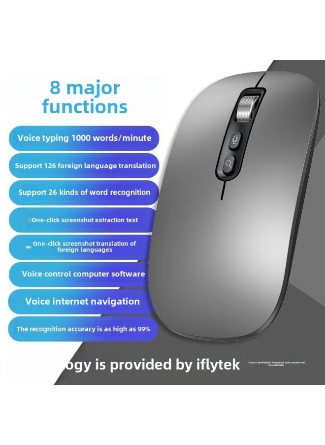 AI Smart Voice Mouse IFLYTEK Bluetooth Wireless Voice Control Input Translation Speech Microphone Typing Recognition Text-Specifications: 1000 Words/min | 99% Recognition Rate | Super Long Battery Life - Image 3