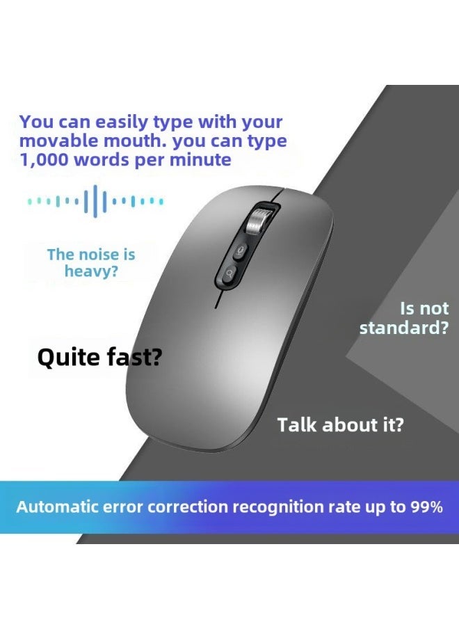 AI Smart Voice Mouse IFLYTEK Bluetooth Wireless Voice Control Input Translation Speech Microphone Typing Recognition Text-Specifications: 1000 Words/min | 99% Recognition Rate | Super Long Battery Life - Image 4