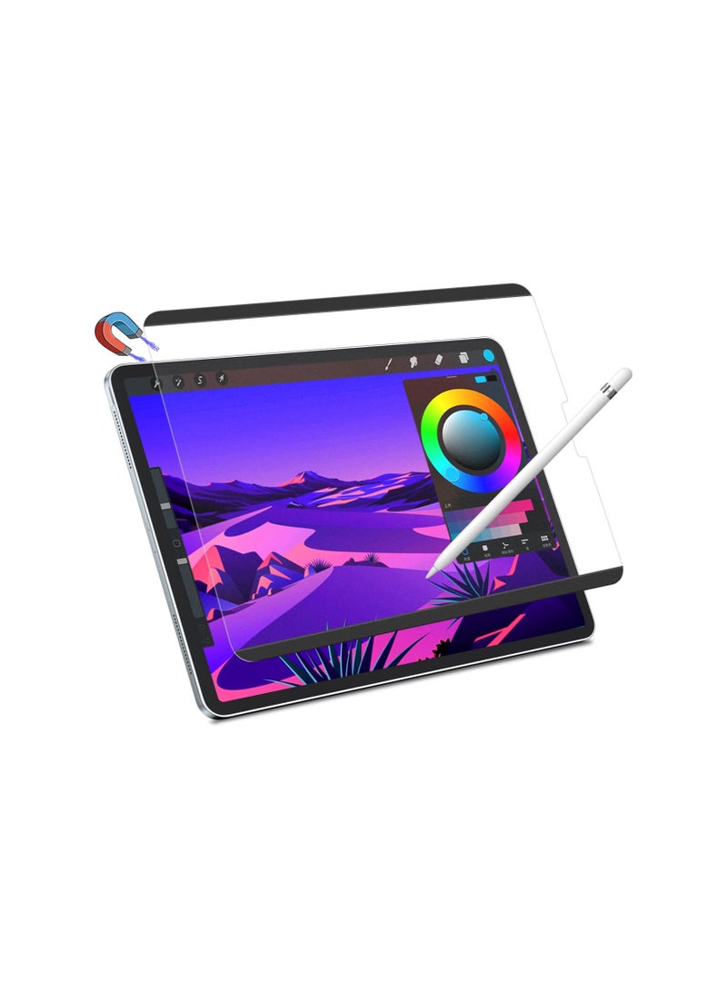 SYOSI Like Paper Screen Protector for iPad Pro 12.9 Inch (2022/ 2021/ 2020/ 2018), Magnetic Removable Screen Protector for iPad Pro 12.9 6th/5th/4th/3rd Generation Matte Film Anti Glare for Drawing Reusable - Image 1