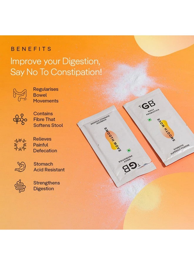 The Good Bug Smooth Move SuperGut Powder for Constipation Relief & Bowel Movement|Pre & Probiotic Supplement for Unisex|1 Billion CFU of Clinically Proven Strains|15 Days Pack, 30 grams - Image 2