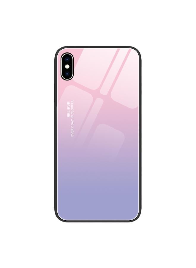 S-TOP Case For iPhone XS Max Colorful Painted Glass Phone Case - Image 1