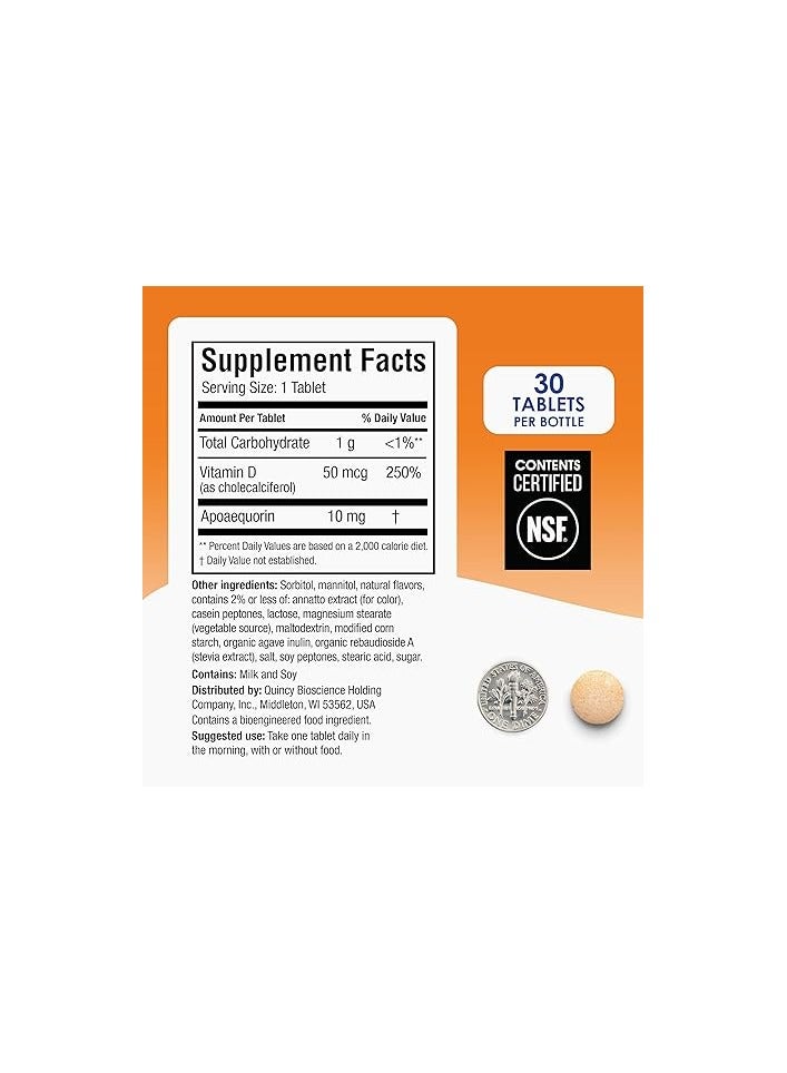 Prevagen Regular Strength 10mg, Orange Flavor Chewable Tablets for Brain and Memory Support – 60 Count - Image 2