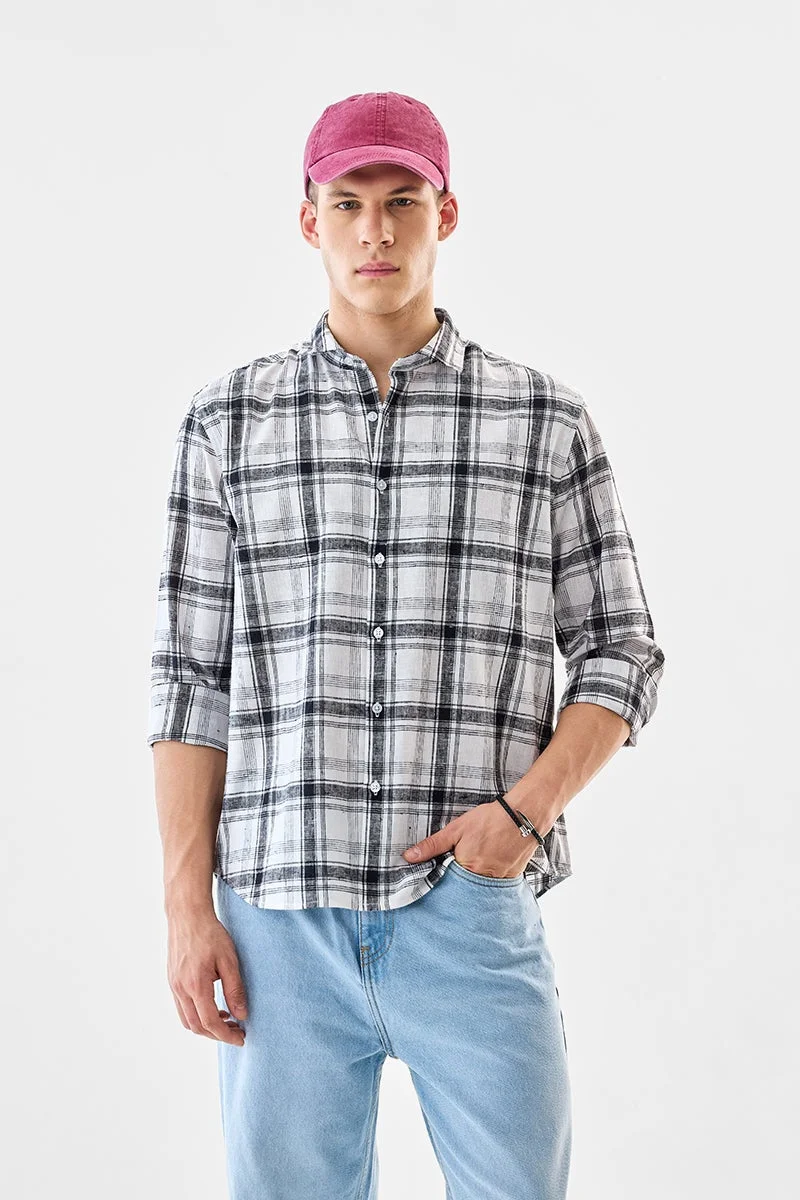 سنيتش قميص كاروهات بقصة عادية