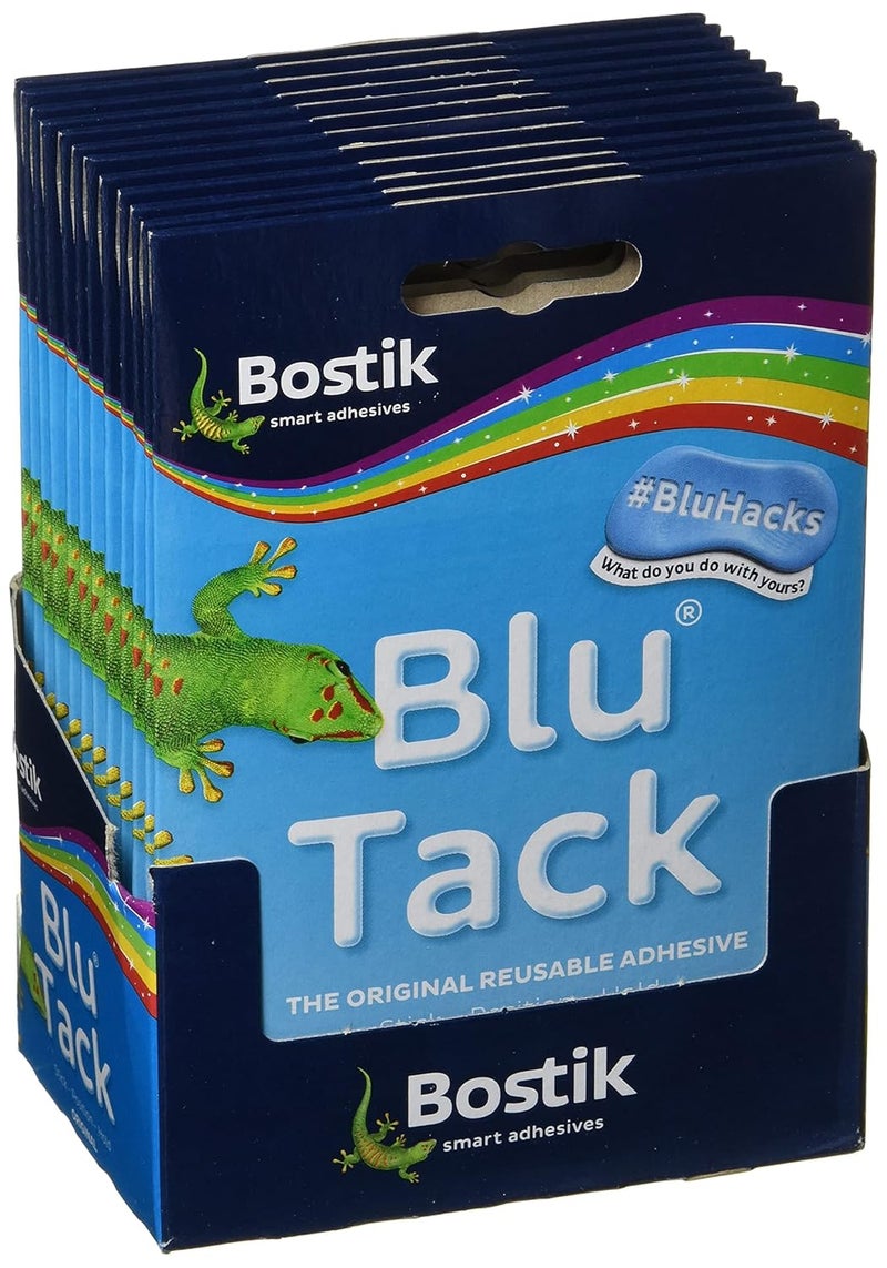 Bostik Blu Tack Mastic Adhesive Putty - Handy Pack of 12 - Image 1
