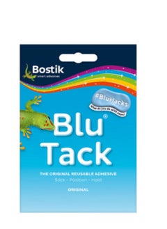 Bostik Blu Tack Original Reusable Adhesive Pack Home Office DIY Use BluHacks Smart Adhesives Alternative to Pins & Tape 60g (Pack of 12)  - Image 1