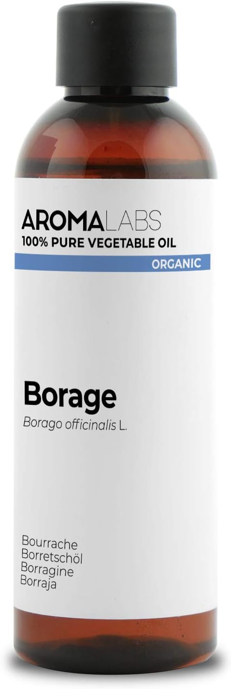 ORGANIC BORAGE Oil 100mL 100 Pure Natural Cold Pressed And AB Certified AROMA LABS French Brand