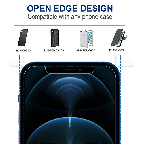 Arae Screen Protector for iPhone 12 Pro Max, HD Tempered Glass Anti Scratch Work with Most Case, 6.7 inch, 3 Pack - Image 4