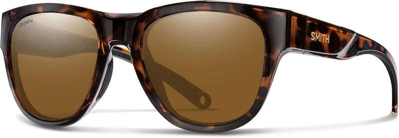 SMITH نظارات شمسية سميث روكاواي الرياضية - نظارات رياضية بأداء عالٍ مع تصميم محيط للركوب والجري والبيسبول والجولف للرجال والنساء - صدفي - بني مفلتر - Image 1
