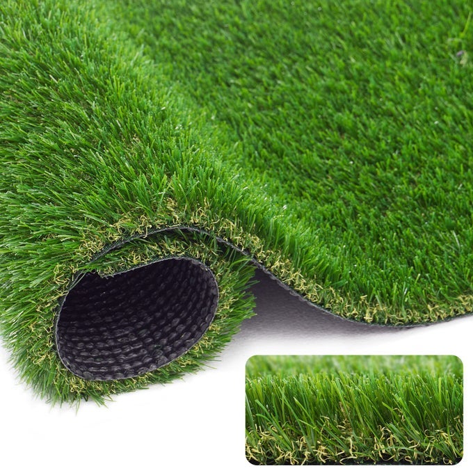 138 Artificial Turf Grass4FT x 10FT Fake Grass Rug Indoor OutdoorRealistic HighDensity Sturdy Artificial Turf Carpet for Dogs Pets Garden Lawn Landscape