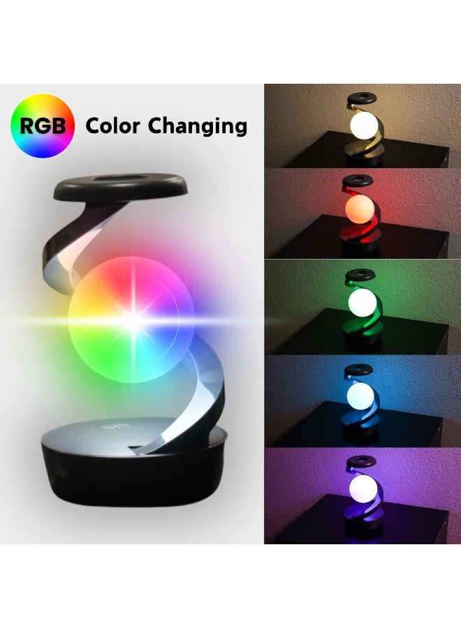 RGB Color-Changing Night Light Lamp with Levitating Floating Design with Wireless Phone Charging, Motion-Sensing Hand Activation, Table Lamp for Bedroom, Kitchen, Living Room, Home Office - Image 4