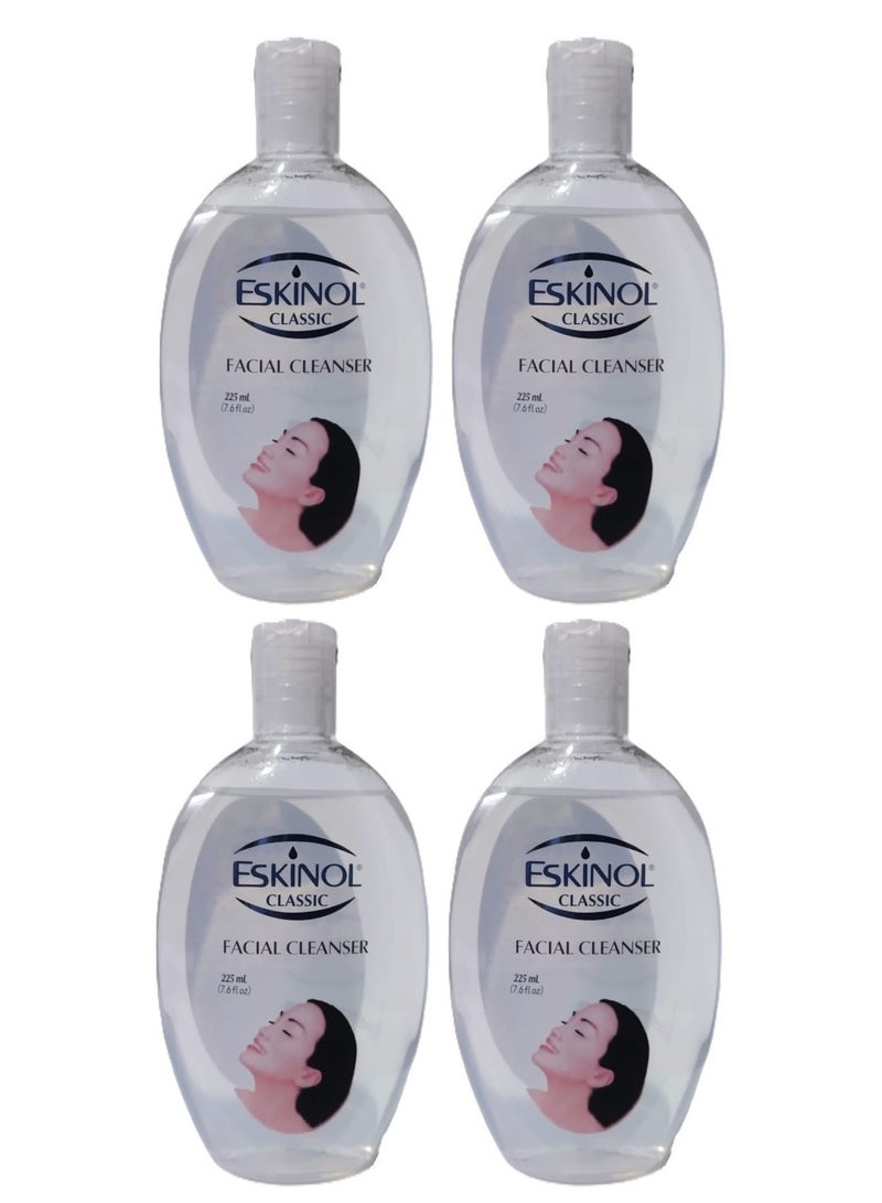 Eskinol 4 PCS OF Classic Facial Cleanser Clear 225ml