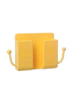 DIGI CORE 4 Pcs Wall Mount Phone Holder Phone Stand With Data Cable Receiving Hole Multi Purpose Phone Charging Dock with Adhesive Phone Holder For Shower Charging Compatible With iPhone and Android (Yellow)  - Image 2