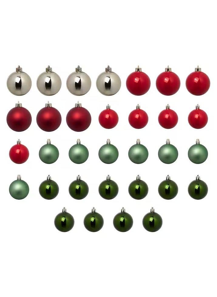 Generic VINTERFINT Decoration bauble, set of 32, green/mixed colours  - Image 1