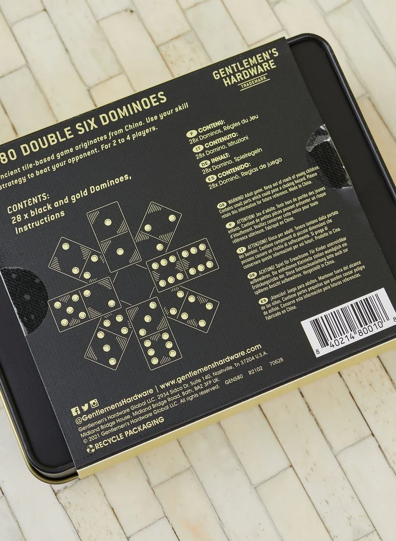 GENTLEMEN'S HARDWARE Double Six Dominoes