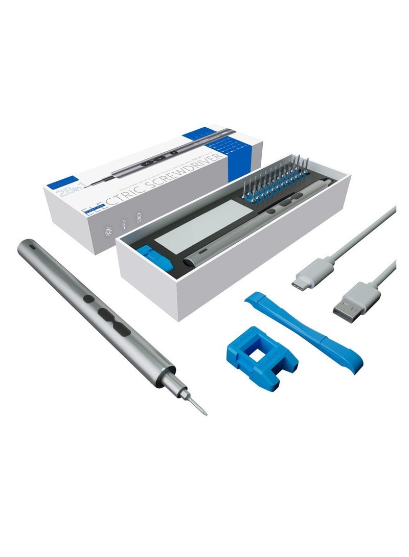 28 in 1 electric screwdriver set 0.35Nm/0.5Nm optional with shadowless light Lithium USB direct charging (N20) - Image 2