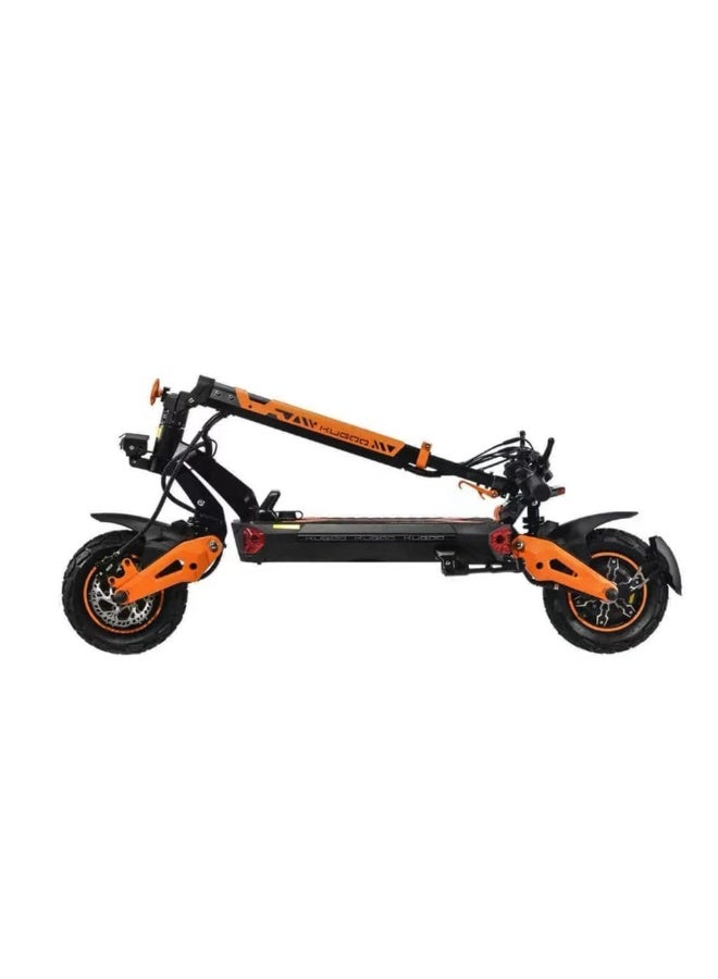 كي يو جي أو أو سكوتر كهربائي بمحرك مزدوج Kugoo G5 Pro Max، سرعة قصوى 75 كم/ساعة، مدى 60 كم، برتقالي/أسود - Image 3