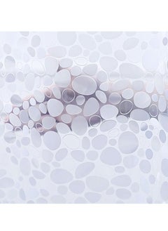 GUSGU Long Shower Curtain Liner, Heavy Duty EVA Thick Clear Plastic Shower Curtain with Rust-Proof Metal Grommets, Waterproof Shower Liner for Bathroom, 3D Pebble, 180X200cm ﻿  - Image 4