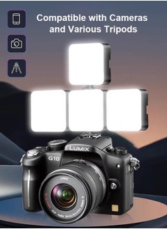 Bliszaar Portable RGB Photography Fill Light, Selfie Light, LED Camera Light with 360° Full Color, 3 Cold Shoe, 1800mAh Rechargeable, CRI95+ Dimmable 2500-7000K Panel Lamp, Magnetic Attraction  - Image 5