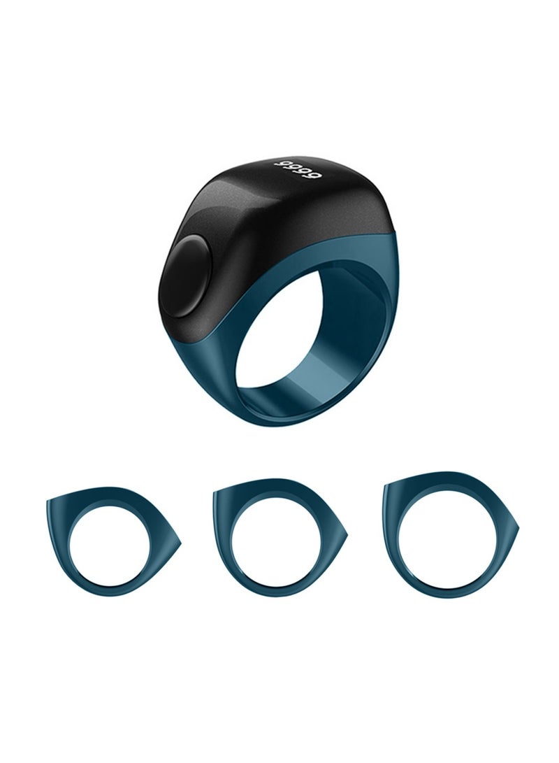 إيكيبلا حلقة تسبيح ذكر رقمية ذكية 20 ملم، عداد توقيت الصلاة، تذكير، حلقة عرض OLED - Image 1