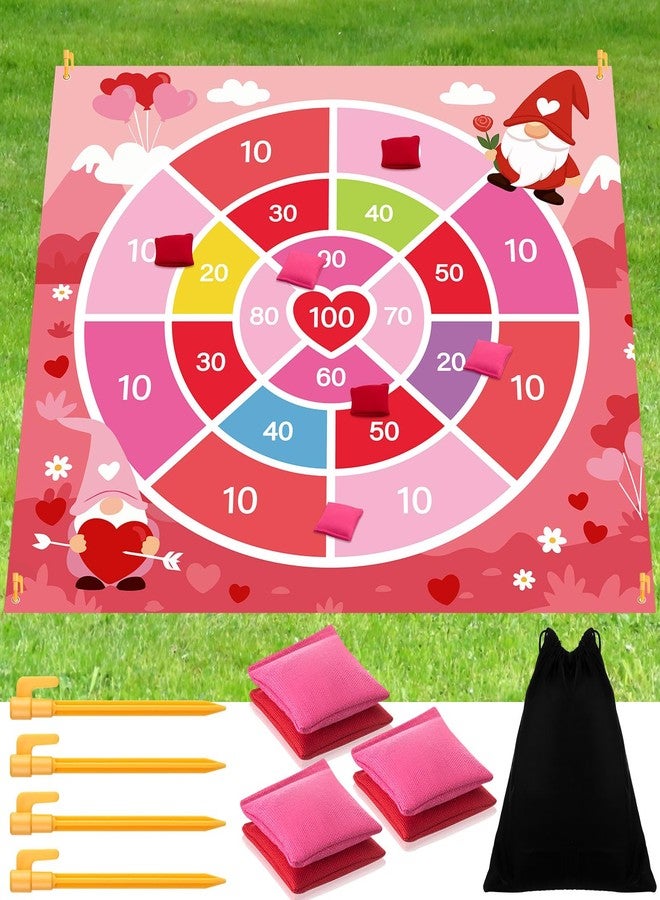 Arrowbash Giant Valentine Bean Bag Toss Game 4.9ft Large Festival Outdoor Lawn Yard Camping Field Day Games for Family Backyard Halloween Fall Thanksgiving Valentine Easter Carnival Party Gift - Image 1