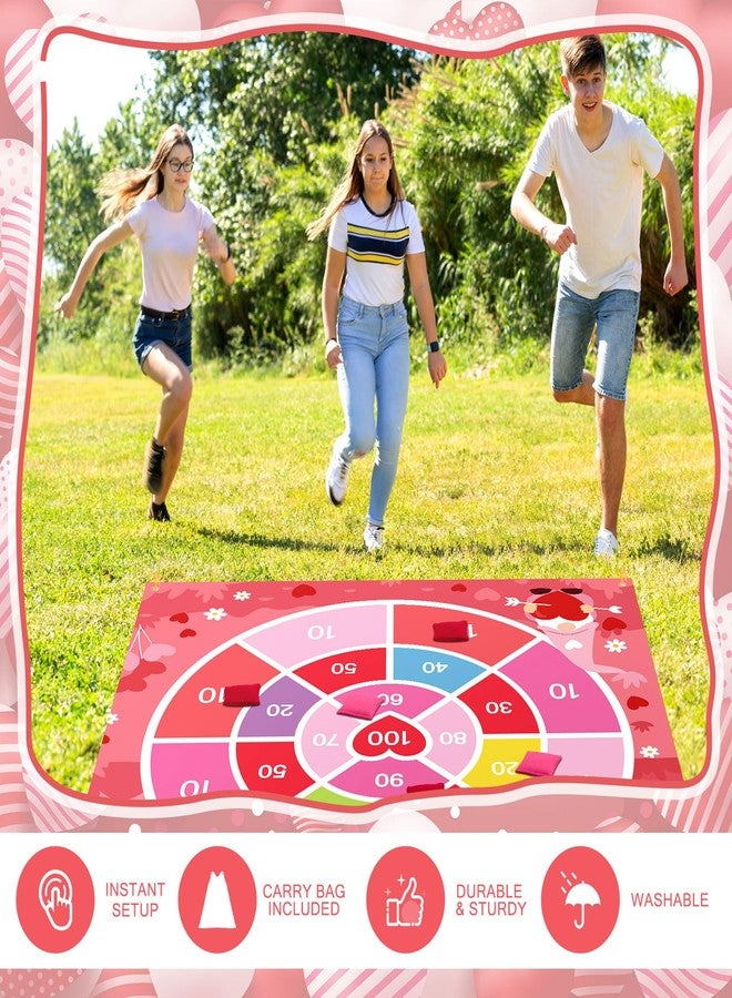 Arrowbash Giant Valentine Bean Bag Toss Game 4.9ft Large Festival Outdoor Lawn Yard Camping Field Day Games for Family Backyard Halloween Fall Thanksgiving Valentine Easter Carnival Party Gift - Image 5