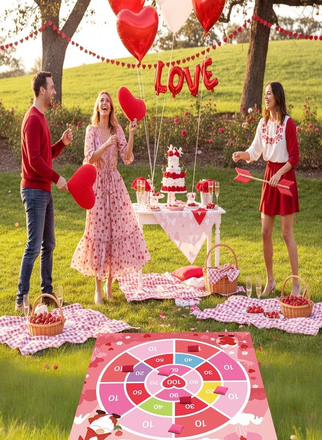 Arrowbash Giant Valentine Bean Bag Toss Game 4.9ft Large Festival Outdoor Lawn Yard Camping Field Day Games for Family Backyard Halloween Fall Thanksgiving Valentine Easter Carnival Party Gift - Image 3