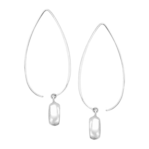 Silpada 'Wire Drop' Earrings in Rhodium-Plated Sterling Silver - Image 2