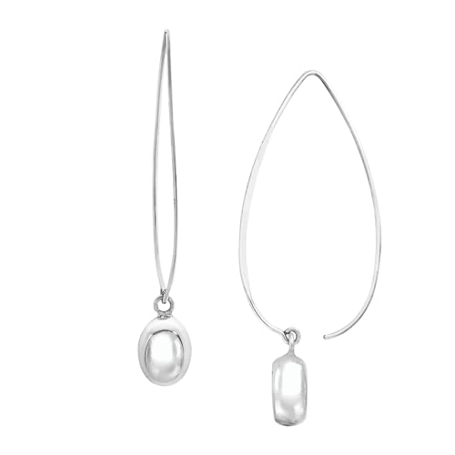 Silpada 'Wire Drop' Earrings in Rhodium-Plated Sterling Silver - Image 1
