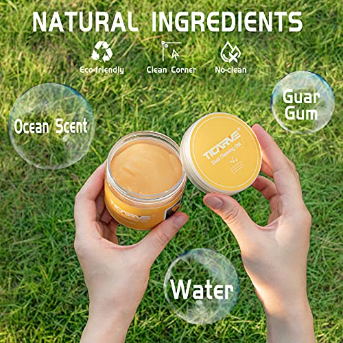 TICARVE Car Cleaning Gel Car Detailing Putty Car Cleaning Putty Gel Auto Detailing Tools Car Interior Cleaner Car Cleaning Kits Cleaning Slime Keyboard Cleaner Yellow - Image 4