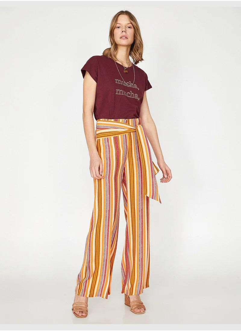 KOTON Striped Trousers