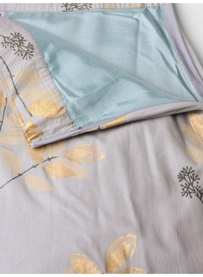 AKS Grey Gold Printed Lehenga With Blouse - Image 3