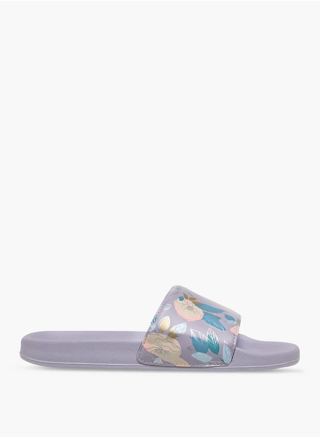 Celeste Women's Floral Print Slip-On Slides