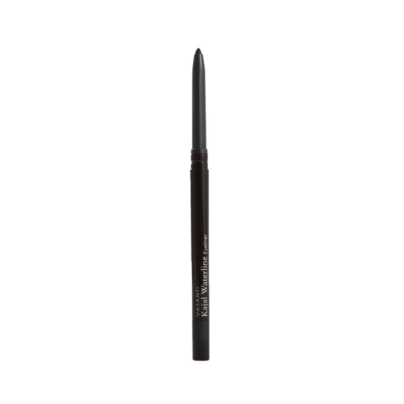 VASANTI Kajal Waterline Eyeliner Pencil - Long-lasting, Waterproof, Smudge-proof, Safe for Sensitive Eyes, Waterline Eye Liner - Opthalmologist Approved and Tested (Intense Black) - Image 1