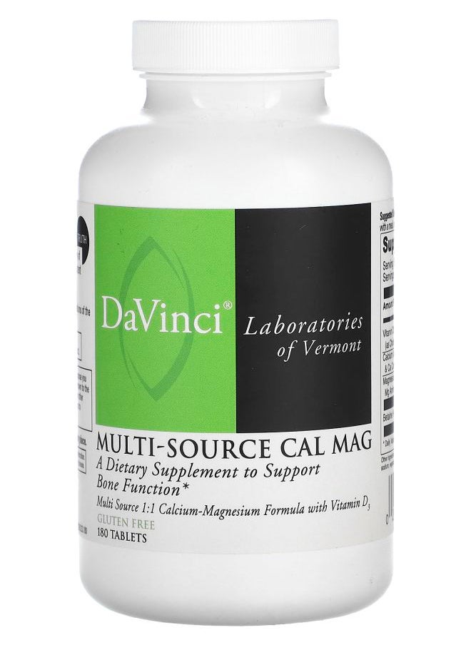 DaVinci Laboratories of Vermont - Multi-Source Cal Mag 180 Tablets - Image 1