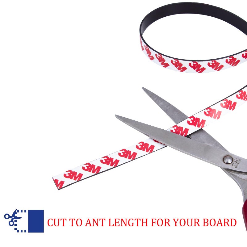 Towjug Sticky Magnetic Tape Roll (1in x10ft) - Flexible Magnet Strip with Adhesive Backing for Crafts, Kitchen, Whiteboards, Fridge, DIY Organization - Image 4