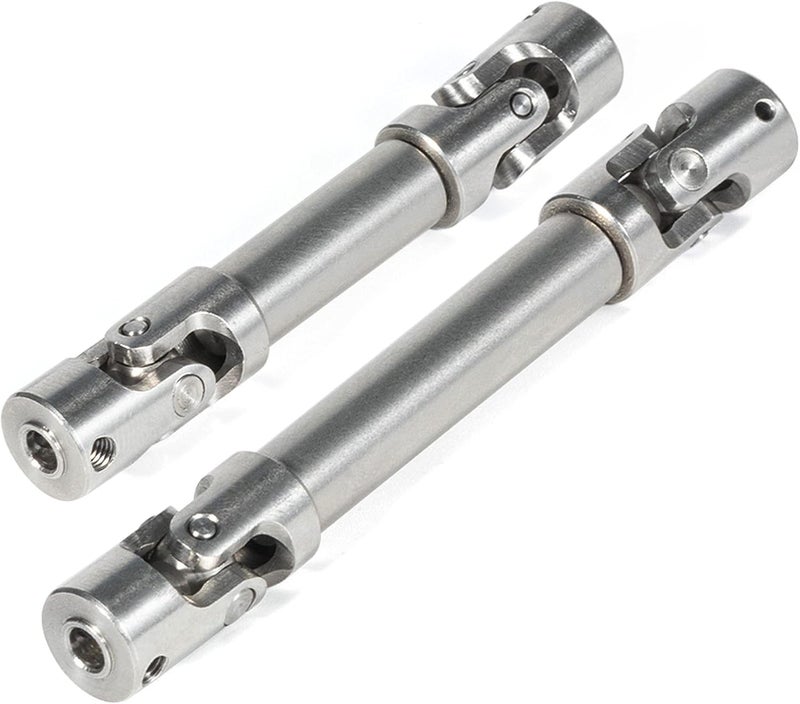 AMK 2pcs Universal Joint Driveshaft for 118 RC Rock Crawler Axial UTB18 Capra Unlimited Trail Buggy RC Steel Heavy Duty Drive Shaft - Image 1