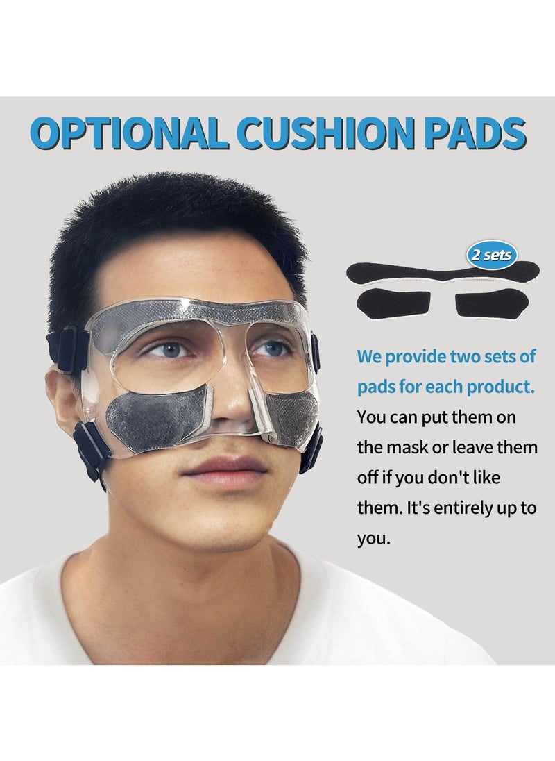 PYC Nose Guard for Broken Nose, Face Shield Masks for Soccer and basketball Sports, Adjustable for Adults and Teenagers, Suitable for Men and Women  - Image 3