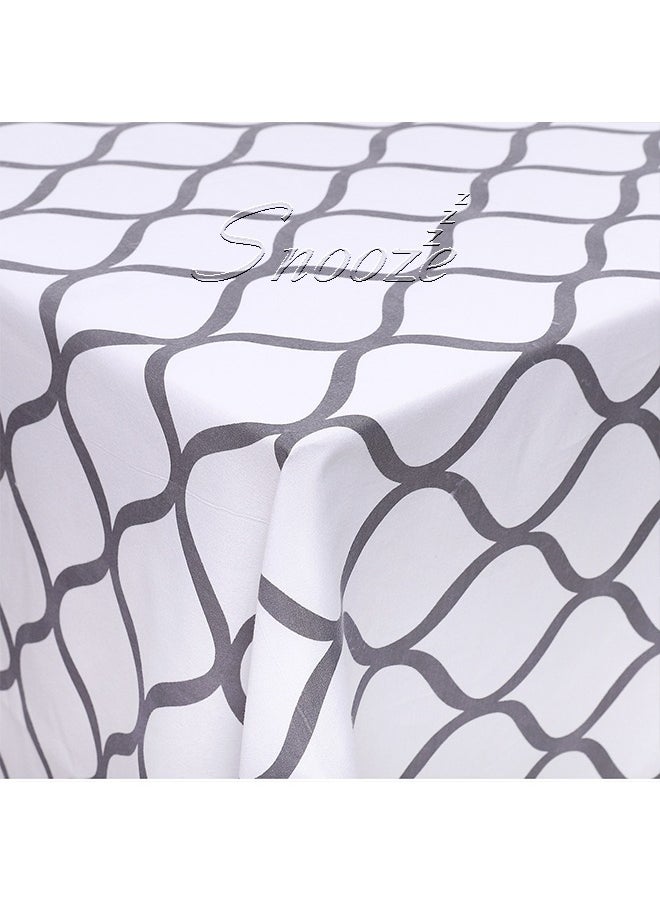 Tiba 4Pieces Flat Bed Sheet Set Waves Design  - Image 5