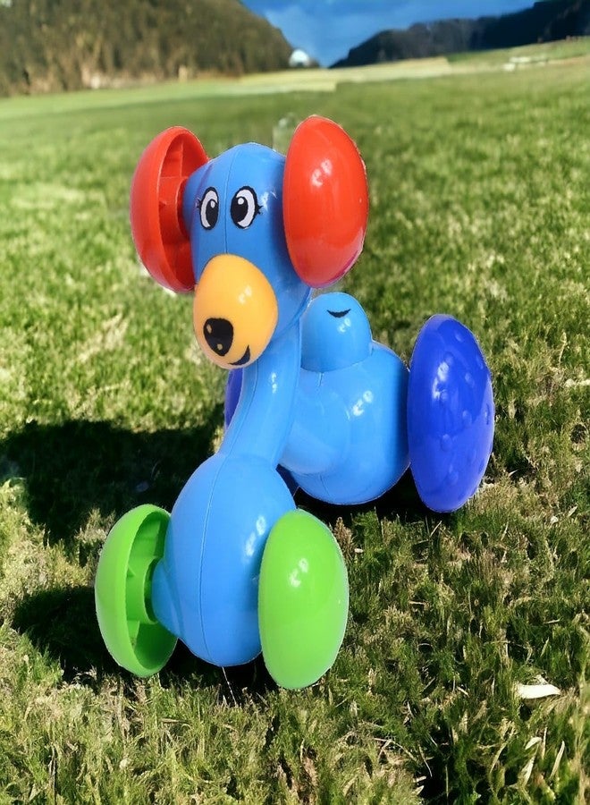 MOPANIRAJ Friction Powered Puppy Dog Toy Car for Toddlers - 360° Flip Stunt Action, 3 Face Expressions, No Batteries Needed - Push and Go Learning Toy Gift for Kids Boys Girls Ages 1-4 - Image 4